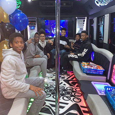 Birthday party bus